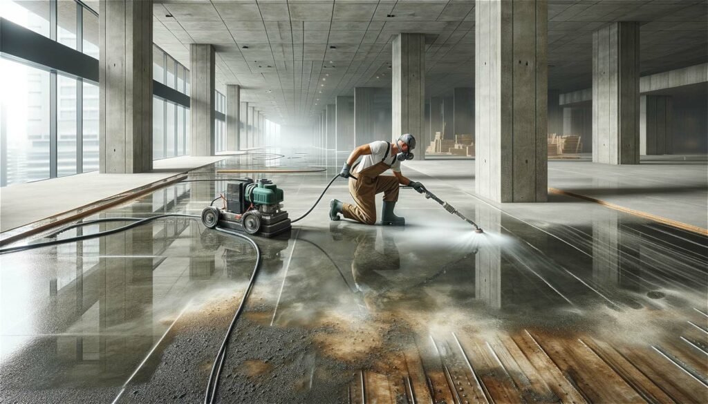 Kugelstrahlen Reinigung und Aufrauung der Oberflaeche 1